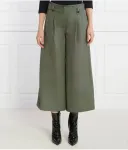 Брюки flare fit Weekend Maxmara, хаки - фото