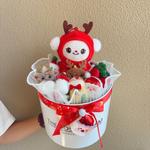 Плюшевый букет Санта Клаус в мультяшном стиле Handsome - фото 3