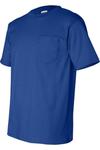 Футболка Bayside USA-Made с карманом, синий - фото 3