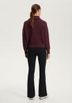 Джемпер OYSHO TEXTURED HALF-ZIP KNIT, Bordeaux - фото 3