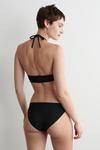 Ребристый топ бикини на косточках COS, черный - фото 3