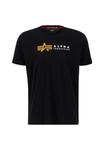 Футболка с принтом LABEL Alpha Industries, черный - фото 3