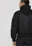 Куртка-бомбер Alpha Industries "MA-1 D-TEC", с капюшоном, цвет 515 Black - фото 3