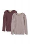 WHEAT Лонгслив 'Reese' в светло-фиолетовом, темно-фиолетовом - фото