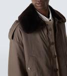 Хлопковый габардиновый блузон Auralee, Deep Olive - фото 6