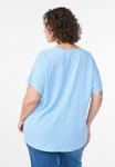 Блуза Zizzi Blouse, Placid Blue/Mottled Light Blue - фото 3