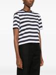 Футболка в широкую полоску Theory, синий - фото 3