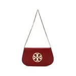 TORY BURCH Кожаная бордовая сумка через плечо - фото