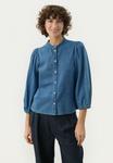 Блуза Part Two Button-down blouse, Medium Blue Denim/Blue Denim - фото