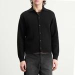 Кардиган в рубчик Auralee, черный - фото 2