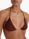 Топ бикини Éphémère с треугольными чашками ERES, коричневый - фото 5