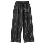 Джинсы унисекс dnnnnx, Черный - фото 5