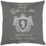 Декоративная подушка Монако Go-De, Grau + unifarben - фото