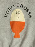 Толстовка Bobo Choses Morning Egg, серый - фото 3