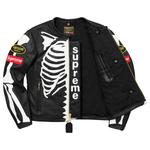 Куртка Supreme x Vanson Leather Bones Jacket Black, черный - фото 3