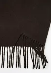 Шарф с бахромой Massimo Dutti, Dark Brown - фото 3