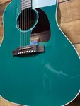 Gibson J-45 Standard прозрачный бирюзовый с чехлом - фото 3