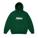 Толстовка Palace Border Logo Hood, Racey Green - фото