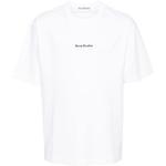 Футболка из хлопка с логотипом Acne Studios, белая - фото 2