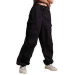 Брюки Superdry Vintage Baggy Parachute cargo, черный - фото