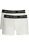 Мужские боксеры Trussardi хлопковые с логотипом 2 шт, белый - фото