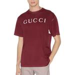 Футболка с принтом логотипа GUCCI, красный - фото 4