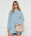 Сумка Armani Exchange с металлическими элементами, бежевый - фото 2