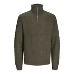 Свитер Jack & Jones North half zip, зеленый - фото 3