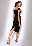 Платье Lipsy SEQUIN MIX BARDOT BODYCON MIDI, Black - фото 2