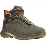 Мужские туфли Moab Speed ​​2 LTR Mid WP Merrell, оливковый - фото 2