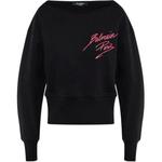 Logo Printed Cropped Sweatshirt BALMAIN, черный - фото