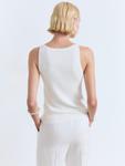 Вязаный топ MANGO SUENYO, Off white - фото 6