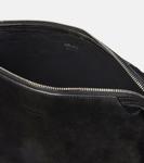 Сумка кросс-боди из замши Lina Khaite, черный - фото 3