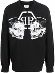 Толстовка с принтом Skull Philipp Plein, черный - фото