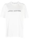 Sunnei футболка с надписью, белый - фото