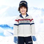 Левис утепленная куртка candy white для подростков Levis, белый - фото 5