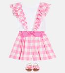 Топ Barbie из хлопкового джерси Monnalisa, Pink - фото 2