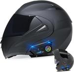 Шлем мотоциклетный BYGMW, черный - фото