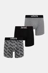3 пары боксеров Levi'S, черный - фото