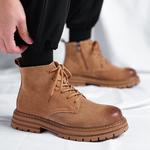 Мужские ботинки Cahhrrn X Martin Boot Men Beige Weishibangwei - фото 6