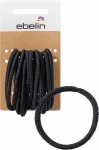 Резинки для волос структурные черные 12 шт. ebelin - фото