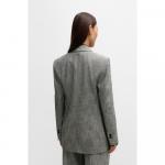 Двубортный пиджак прямого кроя BOSS, цвет patterned - фото 4