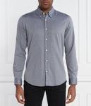 Рубашка мужская Boss Orange Риккерта хлопковая, серый - фото