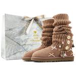 Сапоги UGG женские, каштановый - фото 3