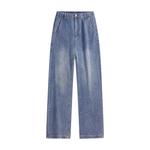 Джинсы унисекс без тематики, желтая грязь - фото 6