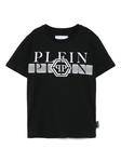 Футболка с логотипом Philipp Plein Junior, черный - фото