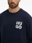 Свитшот с логотипом Hugo, синий - фото 4