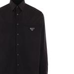 Рубашка мужская Prada с длинными кукавами, черный - фото 5