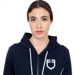 Толстовка Equestro Interlock full zip, синий - фото 5