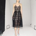 Чёрное платье-комбинация Self-portrait - фото 3